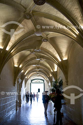  Assunto: Abóbadas em cruzaria do vestíbulo do Château de Chenonceau (Castelo de Chenonceau) - também conhecido como Castelo das Sete Damas / Local: Indre-et-Loire - França - Europa / Data: 06/2012 