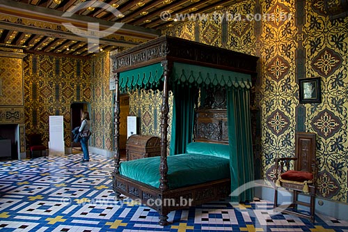 Assunto: Quarto real no Château Royal de Blois (Castelo Real de Blois) - aposentos da Rainha / Local: Blois - França - Europa / Data: 06/2012 