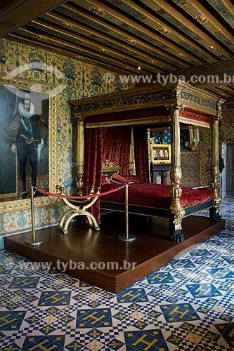  Assunto: Quarto real no Château Royal de Blois (Castelo Real de Blois) - aposentos do Rei / Local: Blois - França - Europa / Data: 06/2012 