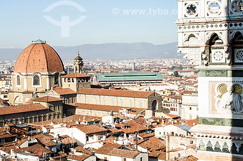  Assunto: Catedral de Santa Maria de Fiore (Cattedrale di Santa Maria del Fiore) vista do Campanário de Giotto / Local: Florença - Itália - Europa / Data: 12/2012 