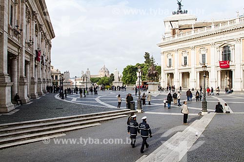  Assunto: Praça do Capitólio (Piazza del Campidoglio) / Local: Roma - Itália - Europa / Data: 12/2012 