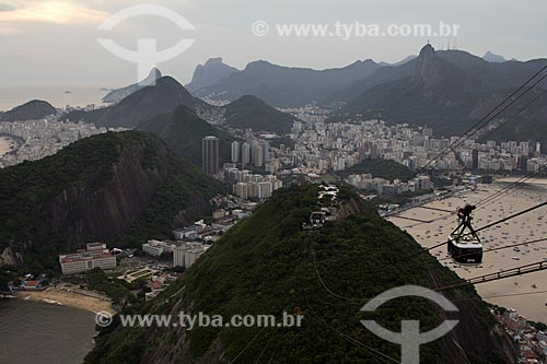  Assunto: Bondinho do Pão de Açúcar fazendo a travessia entre o Morro da Urca e o Pão de Açúcar / Local: Urca - Rio de Janeiro (RJ) - Brasil / Data: 03/2013 