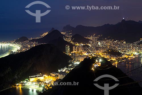  Assunto: Vista da Praia Vermelha do Pão de Açúcar com as Praias de Ipanema e Copacabana ao fundo / Local: Urca - Rio de Janeiro (RJ) - Brasil / Data: 03/2013 