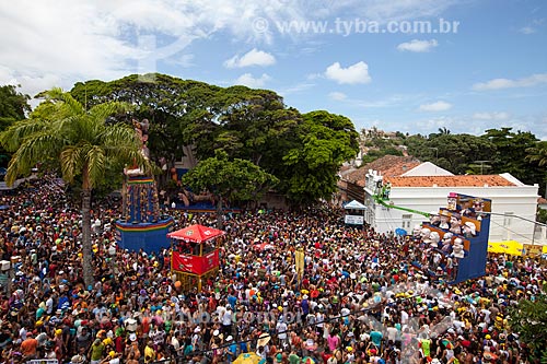  Assunto: Praça Monsenhor Fabricio - também conhecida como Praça ou Largo da Prefeitura - durante o carnaval com um boneco gigante em homenagem à Luiz Gonzaga / Local: Olinda - Pernambuco (PE) - Brasil / Data: 02/2013 