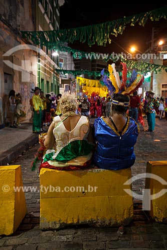  Assunto: Foliões do Clube das Pás durante o carnaval / Local: Recife - Pernambuco (PE) - Brasil / Data: 02/2013 