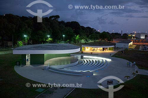  Assunto: Vista do anfiteatro a partir do terraço da Torre Mirante da Estação Cabo Branco (2008) - também conhecida como Estação Ciência, Cultura e Artes / Local: João Pessoa - Paraíba (PB) - Brasil / Data: 02/2013 