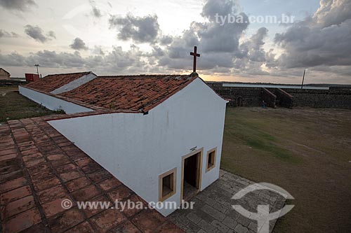  Assunto: Capela do Forte de Santa Catarina do Cabedelo (1585) - também conhecida como Fortaleza de Santa Catarina / Local: Cabedelo - Paraíba (PB) - Brasil / Data: 02/2013 