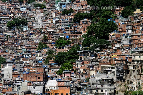  Assunto: Casas na Favela da Rocinha / Local: São Conrado - Rio de Janeiro (RJ) - Brasil / Data: 01/2013 
