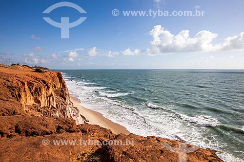  Assunto: Falésias na Praia de Cacimbinhas / Local: Distrito de Pipa - Tibau do Sul - Rio Grande do Norte (RN) - Brasil / Data: 03/2013 