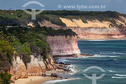  Assunto: Praia do Centro e Baía dos Golfinhos também conhecida como Praia do Curral em segundo plano  / Local: Distrito de Pipa - Tibau do Sul - Rio Grande do Norte (RN) - Brasil / Data: 03/2013 