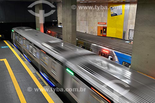  Assunto: Interior da Estação Uruguaiana do Metrô - Linha 1 / Local: Centro - Rio de Janeiro (RJ) - Brasil / Data: 12/2012 