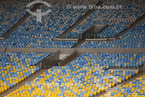  Cadeiras do Maracanã - no evento-teste - jogo entre amigos de Ronaldo Fenômeno x amigos de Bebeto que marca a reabertura do estádio  - Rio de Janeiro - Rio de Janeiro - Brasil