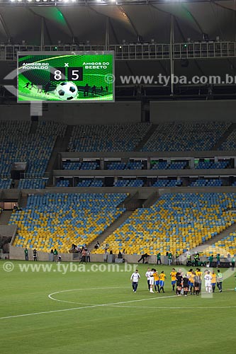 Evento-teste do Maracanã - jogo entre amigos de Ronaldo Fenômeno x amigos de Bebeto que marca a reabertura do estádio  - Rio de Janeiro - Rio de Janeiro - Brasil
