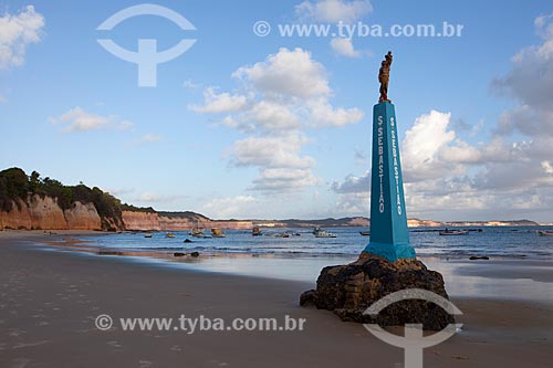  Assunto: Estátua de São Sebastião na Praia do Centro  / Local: Distrito de Pipa - Tibau do Sul - Rio Grande do Norte (RN) - Brasil / Data: 03/2013 
