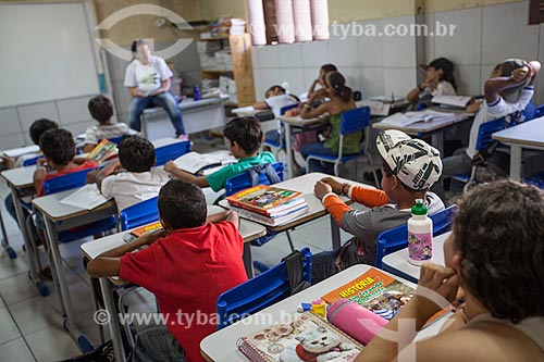  Assunto: Alunos em sala de aula da Escola Municipal Vicência Castelo / Local: Distrito de Pipa - Tibau do Sul - Rio Grande do Norte (RN) - Brasil / Data: 03/2013 