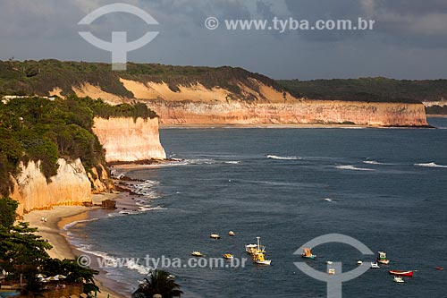  Assunto: Praia do Centro e Baía dos Golfinhos também conhecida como Praia do Curral em segundo plano  / Local: Distrito de Pipa - Tibau do Sul - Rio Grande do Norte  (RN) - Brasil / Data: 03/2013 
