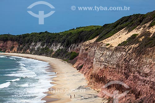  Assunto: Falésias na Baía dos Golfinhos - também conhecida como Praia do Canto / Local: Distrito de Pipa - Tibau do Sul - Rio Grande do Norte (RN) - Brasil / Data: 03/2013 