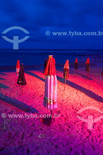  Assunto: Projeção de luzes por raios laser na Praia do Centro  / Local: Distrito de Pipa - Tibau do Sul - Rio Grande do Norte  (RN) - Brasil / Data: 03/2013 