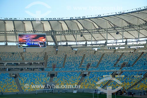  Assunto: Cadeiras e telão do Estádio Jornalista Mário Filho - também conhecido como Maracanã  / Local: Rio de Janeiro (RJ) - Brasil / Data: 05/2013 