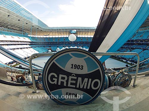  Assunto: Tambor na arquibancada da Arena do Grêmio - foto feita com GoPro / Local: Humaitá - Porto Alegre - Rio Grande do Sul (RS) - Brasil / Data: 12/2012 