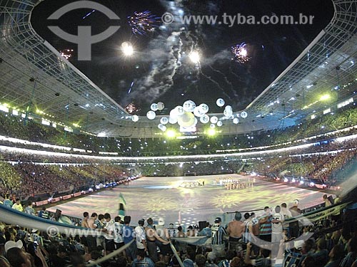  Assunto: Cerimônia de inauguração da Arena do Grêmio - foto feita com GoPro / Local: Humaitá - Porto Alegre - Rio Grande do Sul (RS) - Brasil / Data: 12/2012 