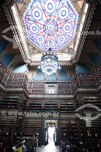  Assunto: Interior do Real Gabinete Português de Leitura (1887) / Local: Rio de Janeiro (RJ) - Brasil / Data: 06/2013 