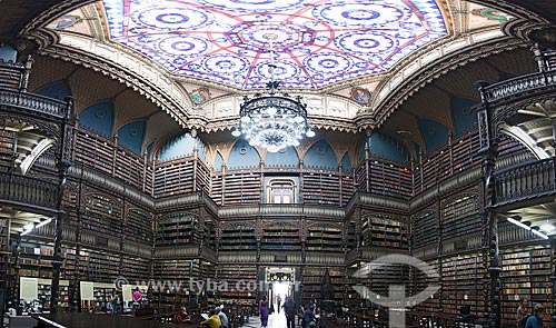  Assunto: Interior do Real Gabinete Português de Leitura (1887) / Local: Rio de Janeiro (RJ) - Brasil / Data: 05/2013 