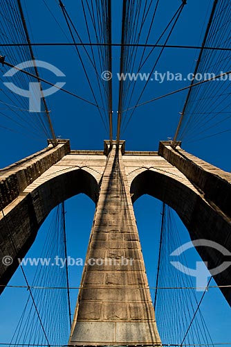  Assunto: Ponte do Brooklyn (1883) / Local: Nova Iorque - Estados Unidos da América - EUA / Data: 01/2013 