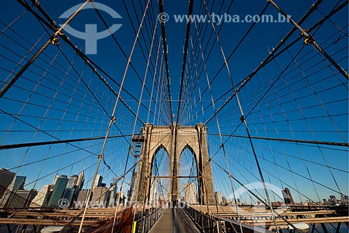  Assunto: Ponte do Brooklyn (1883) / Local: Nova Iorque - Estados Unidos da América - EUA / Data: 01/2013 