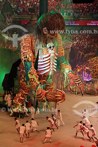  Assunto: Festival de Folclore de Parintins - Apresentação do Boi Garantido / Local: Parintins - Amazonas (AM) - Brasil / Data: 07/2013 