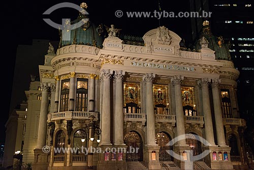  Assunto: Theatro Municipal do Rio de Janeiro (1909) / Local: Centro - Rio de Janeiro (RJ) - Brasil / Data: 05/2013 