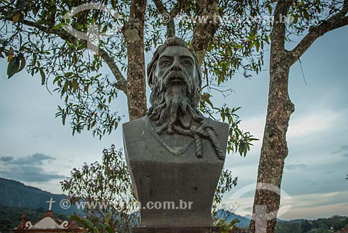  Assunto: Busto de Joaquim José da Silva Xavier, conhecido como Tiradentes na Praça da Câmara / Local: Tiradentes - Minas Gerais (MG) - Brasil / Data: 03/2013 