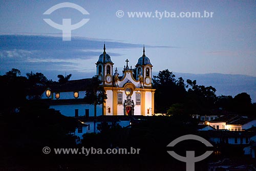  Assunto: Vista da Igreja Matriz de Santo Antônio (1710) e casarios / Local: Tiradentes - Minas Gerais (MG) - Brasil / Data: 03/2013 