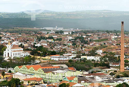  Assunto: Vista da cidade de Pesqueira e Catedral de Santa Águeda / Local: Pesqueira - Pernambuco (PE) - Brasil / Data: 06/2013 