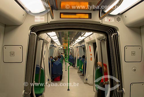  Assunto: Interior de vagão no Metrô de Fortaleza / Local: Fortaleza - Ceará (CE) - Brasil / Data: 05/2013 