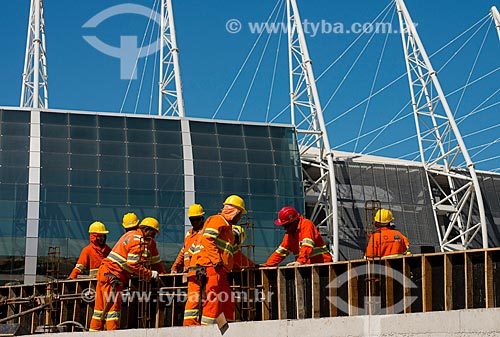  Assunto: Canteiro de obras no trevo de acesso ao Estádio Governador Plácido Castelo (1973) - também conhecido como Castelão / Local: Fortaleza - Ceará (CE) - Brasil / Data: 05/2013 
