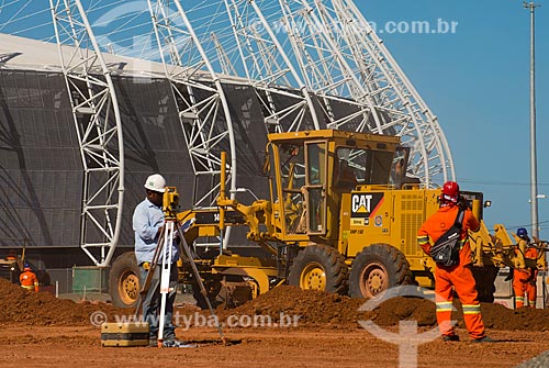  Assunto: Canteiro de obras no trevo de acesso ao Estádio Governador Plácido Castelo (1973) - também conhecido como Castelão / Local: Fortaleza - Ceará (CE) - Brasil / Data: 05/2013 
