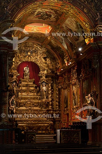  Assunto: Altar da capela-mor do Mosteiro de São Bento / Local: Centro - Rio de Janeiro (RJ) - Brasil / Data: 04/2011 