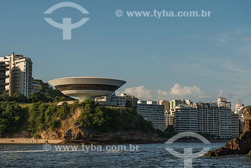  Assunto: Vista do Museu de Arte Contemporânea de Niterói (1996) a partir da Baía de Guanabara / Local: Boa Viagem - Niterói - Rio de Janeiro (RJ) - Brasil / Data: 02/2013 