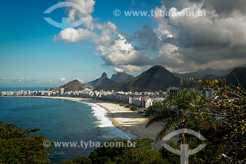  Assunto: Vista da Praia do Leme a partir do Forte Duque de Caxias - também conhecido como Forte do Leme / Local: Leme - Rio de Janeiro (RJ) - Brasil / Data: 05/2013 