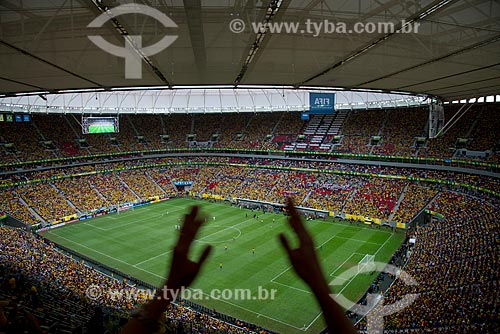  Assunto: Jogo entre Brasil x Japão - pela abertura da Copa das Confederações - no Estádio Nacional de Brasília Mané Garrincha (1974) / Local: Brasília - Distrito Federal (DF) - Brasil / Data: 06/2013 