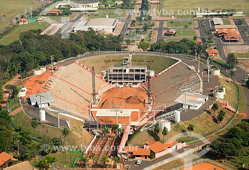  Assunto: Vista aérea da Arena de Barretos no Parque do Peão de Boiadeiro / Local: Barretos - São Paulo (SP) - Brasil / Data: 05/2013 