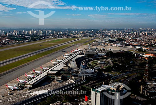  Assunto: Vista aérea do Aeroporto de Congonhas (1936) / Local: São Paulo (SP) - Brasil / Data: 06/2013 