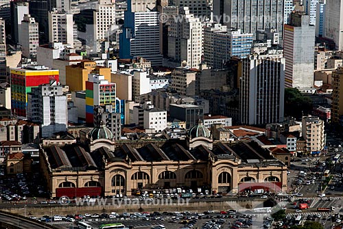 Assunto: Vista aérea do Mercado Municipal de São Paulo (1933) - também conhecido como Mercado Municipal da Cantareira / Local: São Paulo (SP) - Brasil / Data: 06/2013 