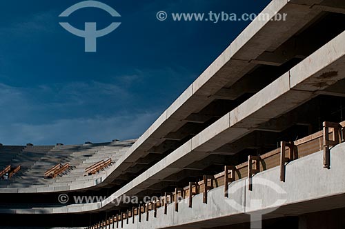  Assunto: Construção das arquibancadas da Arena do Grêmio (2012) / Local: Humaitá - Porto Alegre - Rio Grande do Sul (RS) - Brasil / Data: 05/2012 