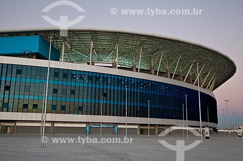  Assunto: Fachada da Arena do Grêmio (2012) / Local: Humaitá - Porto Alegre - Rio Grande do Sul (RS) - Brasil / Data: 04/2013 