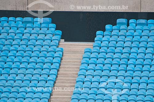  Assunto: Cadeiras da Arena do Grêmio (2012) / Local: Humaitá - Porto Alegre - Rio Grande do Sul (RS) - Brasil / Data: 08/2012 