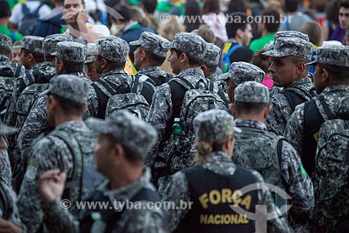  Assunto: Policiais da Força Nacional na Jornada Mundial da Juventude (JMJ) / Local: Copacabana - Rio de Janeiro (RJ) - Brasil / Data: 07/2013 