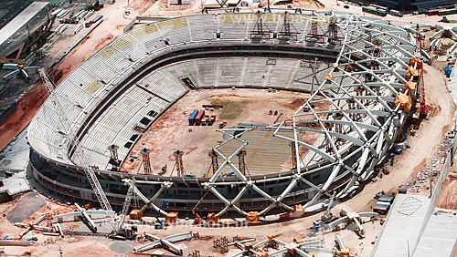  Assunto: Construção do estádio de futebol Arena Amazônia / Local: Manaus - Amazonas (AM) - Brasil / Data: 09/2013 