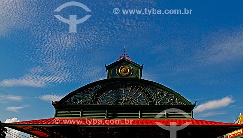  Assunto: Fachada do Mercado Municipal Adolpho Lisboa (1883)  / Local: Manaus - Amazonas (AM) - Brasil / Data: 09/2013 